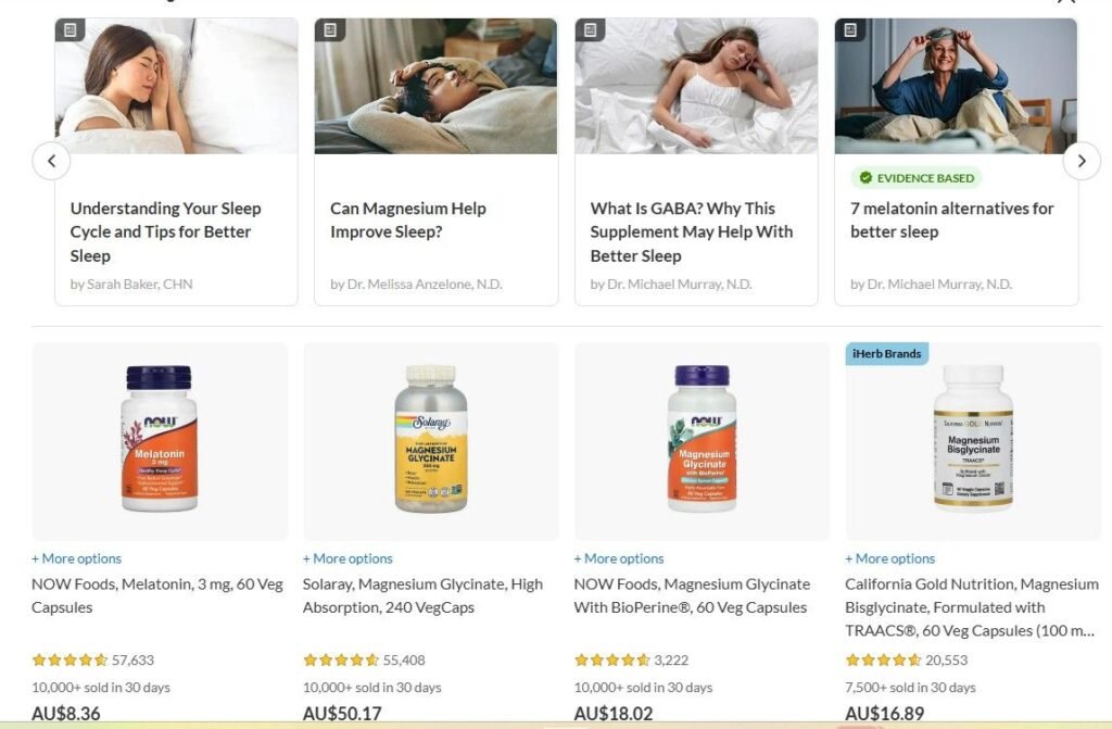 iherb melatonin gummies alternatives for better sleep and improve Sleep Cycle